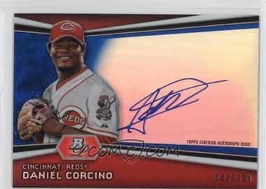 2012 Bowman Platinum - Autographed Prospects - Blue Refractor #AP-DC - Daniel Corcino /199