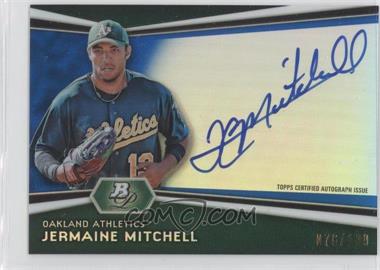 2012 Bowman Platinum - Autographed Prospects - Blue Refractor #AP-JM - Jermaine Mitchell /199