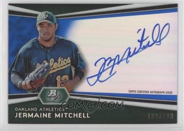 2012 Bowman Platinum - Autographed Prospects - Blue Refractor #AP-JM - Jermaine Mitchell /199