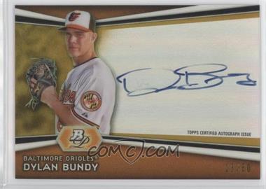 2012 Bowman Platinum - Autographed Prospects - Gold Refractor #AP-DB - Dylan Bundy /50 [EX to NM]