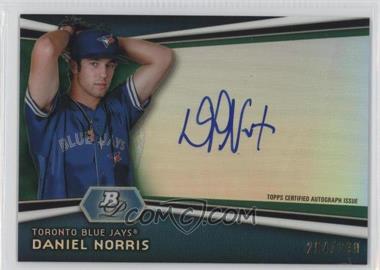 2012 Bowman Platinum - Autographed Prospects - Green Refractor #AP-DN - Daniel Norris /399