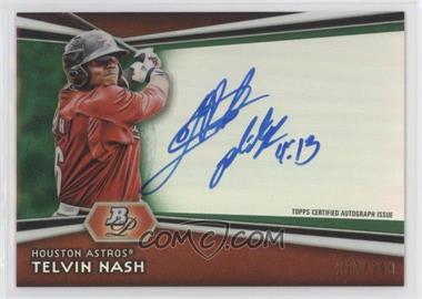 2012 Bowman Platinum - Autographed Prospects - Green Refractor #AP-TN - Telvin Nash /399