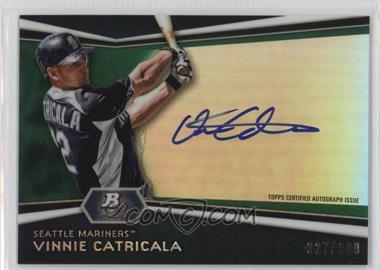 2012 Bowman Platinum - Autographed Prospects - Green Refractor #AP-VC - Vinnie Catricala /399