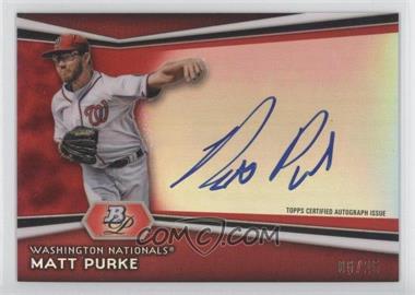 2012 Bowman Platinum - Autographed Prospects - Red Refractor #AP-MP - Matt Purke /25