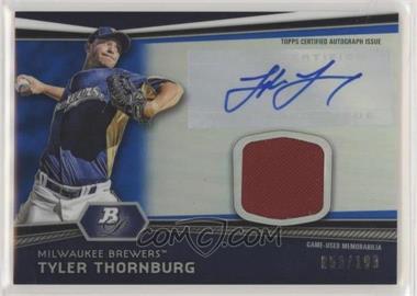 2012 Bowman Platinum - Autographed Relic - Blue Refractor #AR-TT - Tyler Thornburg /199