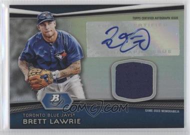 2012 Bowman Platinum - Autographed Relic #AR-BL - Brett Lawrie