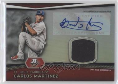 2012 Bowman Platinum - Autographed Relic #AR-CM - Carlos Martinez