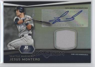 2012 Bowman Platinum - Autographed Relic #AR-JMO - Jesus Montero