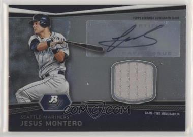 2012 Bowman Platinum - Autographed Relic #AR-JMO - Jesus Montero