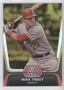 2012 Bowman Platinum - [Base] - Gold #16 - Mike Trout