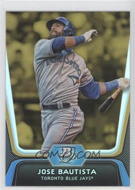 2012 Bowman Platinum - [Base] - Gold #22 - Jose Bautista