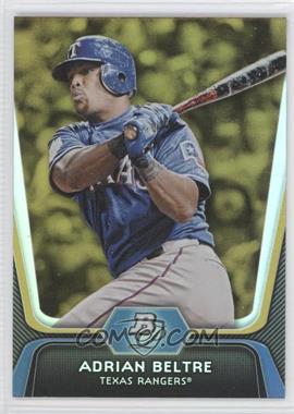 2012 Bowman Platinum - [Base] - Gold #4 - Adrian Beltre