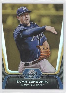 2012 Bowman Platinum - [Base] - Gold #54 - Evan Longoria