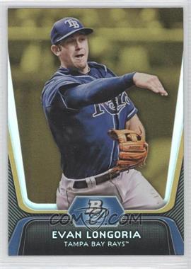 2012 Bowman Platinum - [Base] - Gold #54 - Evan Longoria