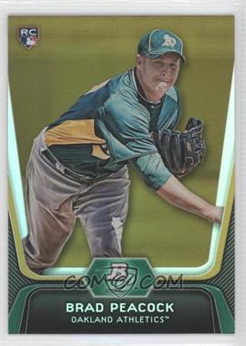 2012 Bowman Platinum - [Base] - Gold #60 - Brad Peacock