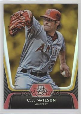 2012 Bowman Platinum - [Base] - Gold #61 - C.J. Wilson