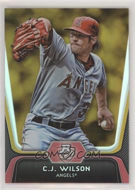 2012 Bowman Platinum - [Base] - Gold #61 - C.J. Wilson