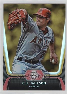 2012 Bowman Platinum - [Base] - Gold #61 - C.J. Wilson