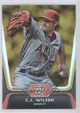 2012 Bowman Platinum - [Base] - Gold #61 - C.J. Wilson