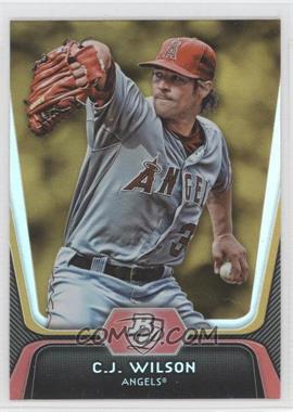 2012 Bowman Platinum - [Base] - Gold #61 - C.J. Wilson