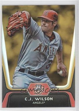 2012 Bowman Platinum - [Base] - Gold #61 - C.J. Wilson