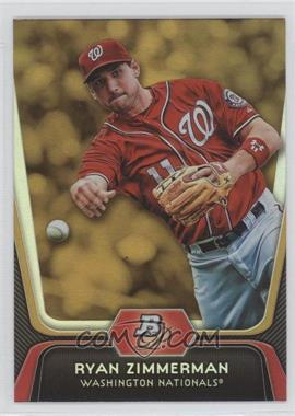 2012 Bowman Platinum - [Base] - Gold #86 - Ryan Zimmerman