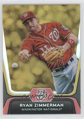 2012 Bowman Platinum - [Base] - Gold #86 - Ryan Zimmerman