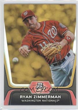 2012 Bowman Platinum - [Base] - Gold #86 - Ryan Zimmerman