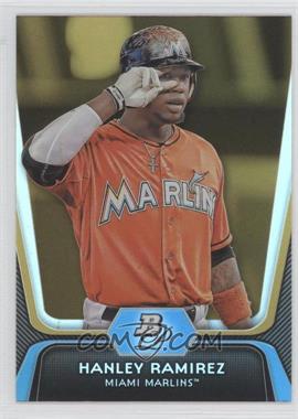 2012 Bowman Platinum - [Base] - Gold #89 - Hanley Ramirez