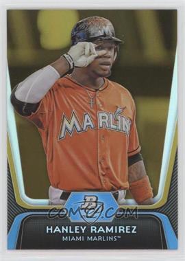 2012 Bowman Platinum - [Base] - Gold #89 - Hanley Ramirez