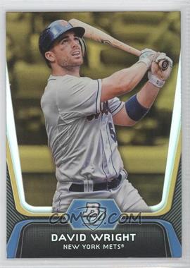 2012 Bowman Platinum - [Base] - Gold #90 - David Wright