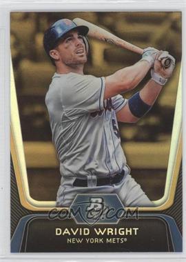 2012 Bowman Platinum - [Base] - Gold #90 - David Wright