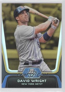 2012 Bowman Platinum - [Base] - Gold #90 - David Wright