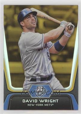 2012 Bowman Platinum - [Base] - Gold #90 - David Wright