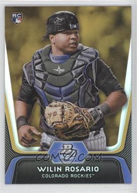 2012 Bowman Platinum - [Base] - Gold #92 - Wilin Rosario