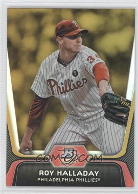 2012 Bowman Platinum - [Base] - Gold #93 - Roy Halladay