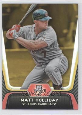 2012 Bowman Platinum - [Base] - Gold #97 - Matt Holliday