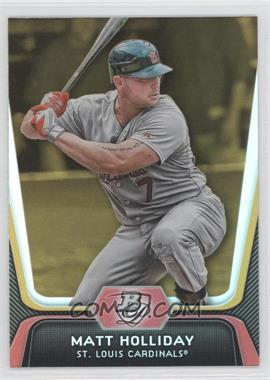 2012 Bowman Platinum - [Base] - Gold #97 - Matt Holliday