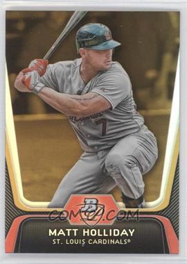 2012 Bowman Platinum - [Base] - Gold #97 - Matt Holliday