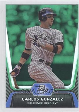 2012 Bowman Platinum - [Base] - Green #10 - Carlos Gonzalez