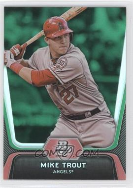 2012 Bowman Platinum - [Base] - Green #16 - Mike Trout