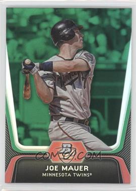 2012 Bowman Platinum - [Base] - Green #2 - Joe Mauer