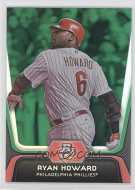 2012 Bowman Platinum - [Base] - Green #47 - Ryan Howard