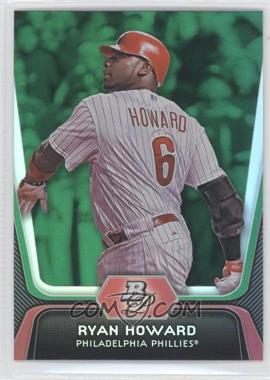 2012 Bowman Platinum - [Base] - Green #47 - Ryan Howard