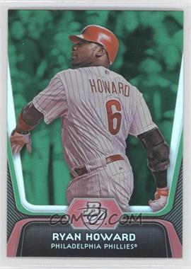 2012 Bowman Platinum - [Base] - Green #47 - Ryan Howard