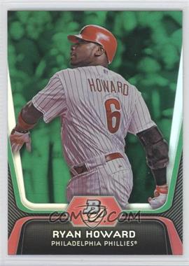 2012 Bowman Platinum - [Base] - Green #47 - Ryan Howard