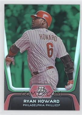 2012 Bowman Platinum - [Base] - Green #47 - Ryan Howard