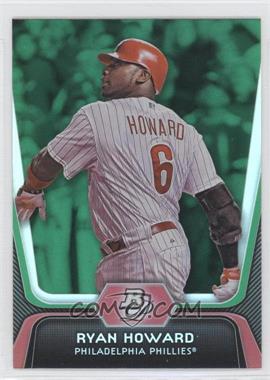 2012 Bowman Platinum - [Base] - Green #47 - Ryan Howard