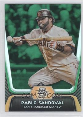 2012 Bowman Platinum - [Base] - Green #77 - Pablo Sandoval