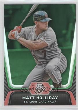 2012 Bowman Platinum - [Base] - Green #97 - Matt Holliday